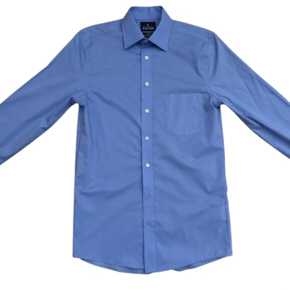 Stafford Travel Easy-Care Broadcloth Dress Shirt Fitted - Picture 2 of 5